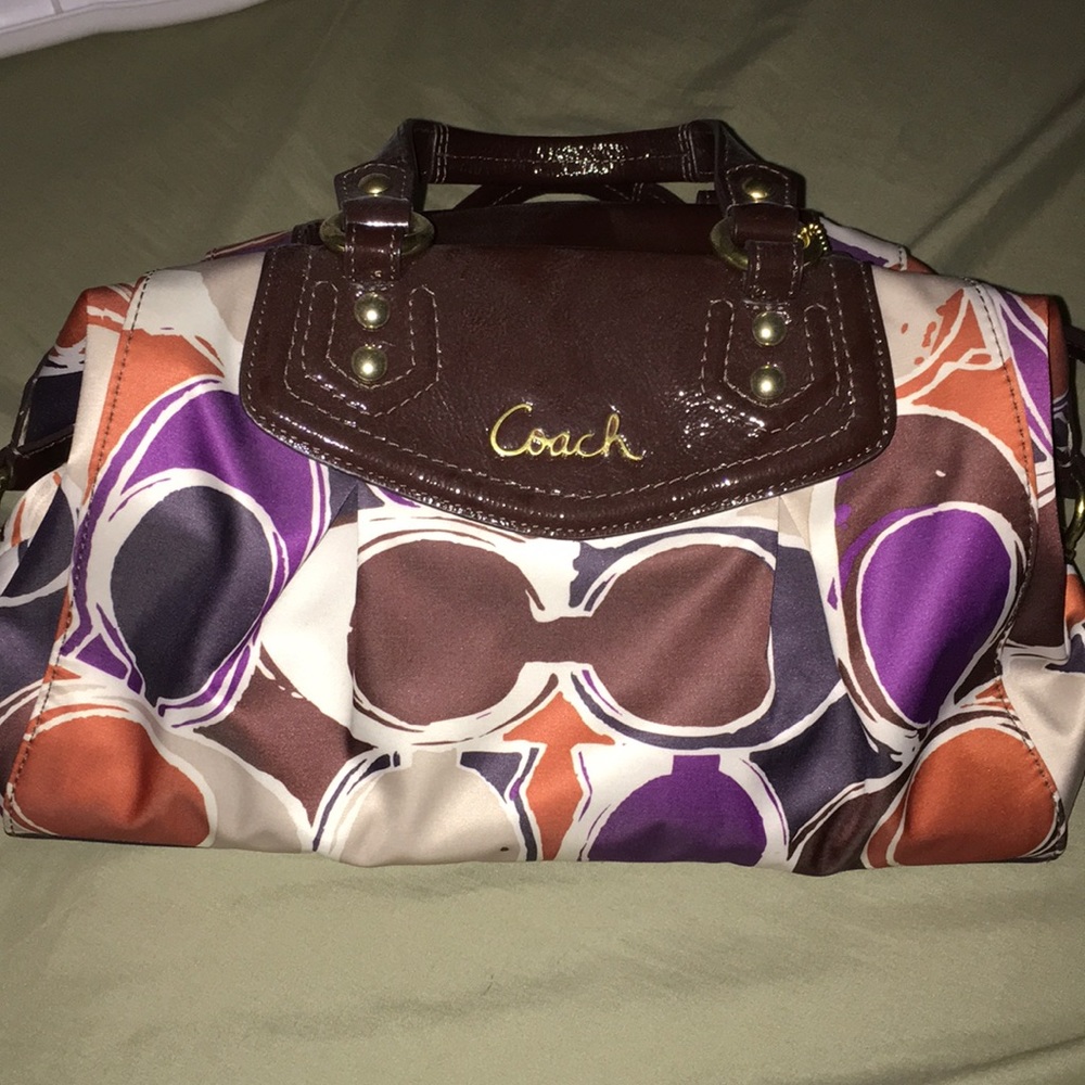Multicolored Coach handbag